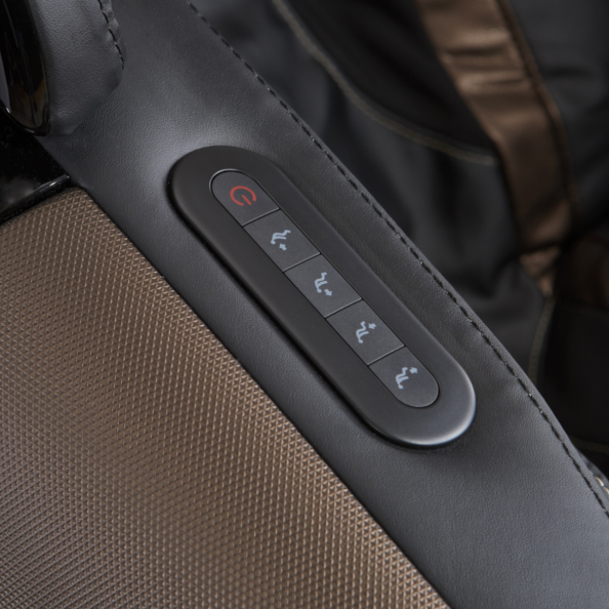 Kyota Kaizen Massage Chair M680 in Brown Easy Access Control Panel - Home Bars USA