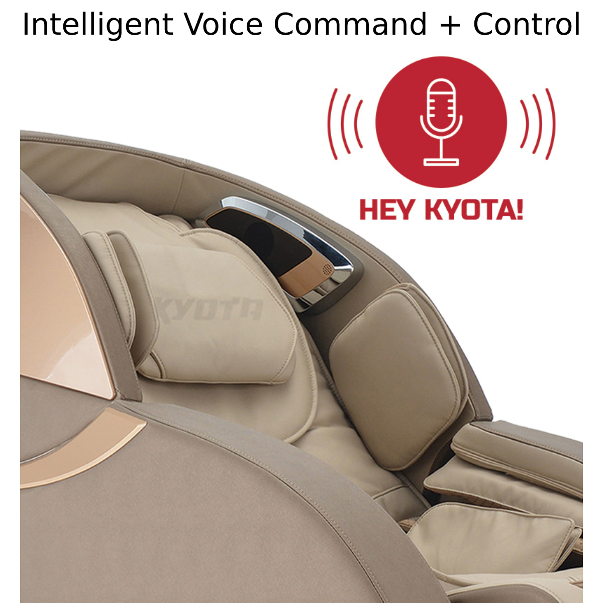 Kyota Kansha 4D Massage Chair M878 in Black Intelligent Voice Command + Control - Home Bars USA