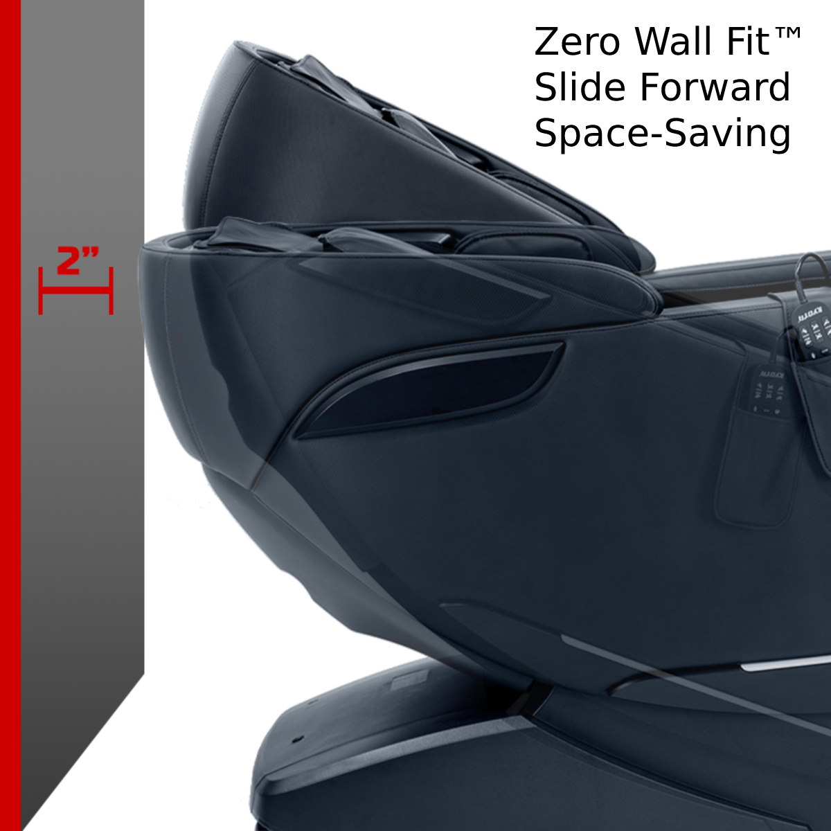 Kyota Genki Massage Chair M380 Zero Wall Fit™ Slide Forward Space-Saving - Home Bars USA