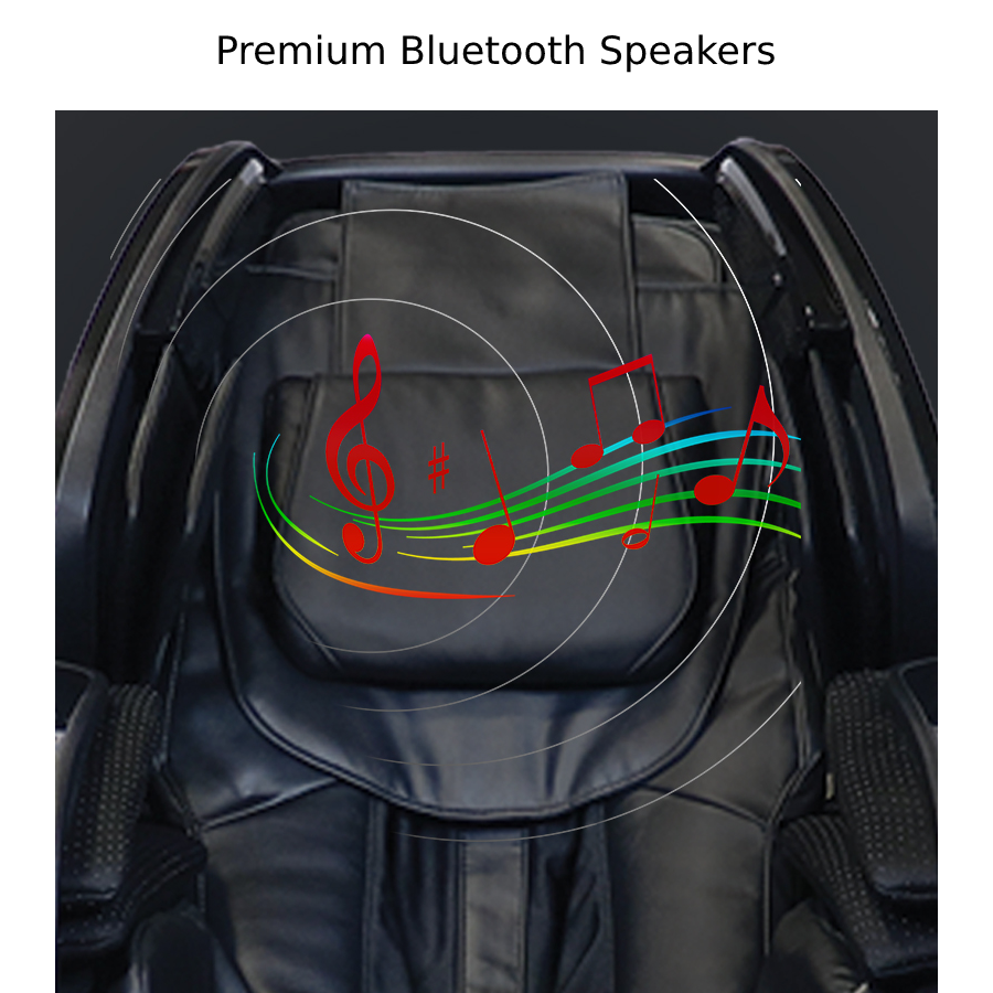 Kyota Yosei 4D Massage Chair M868 Premium Bluetooth speakers - Home Bars USA