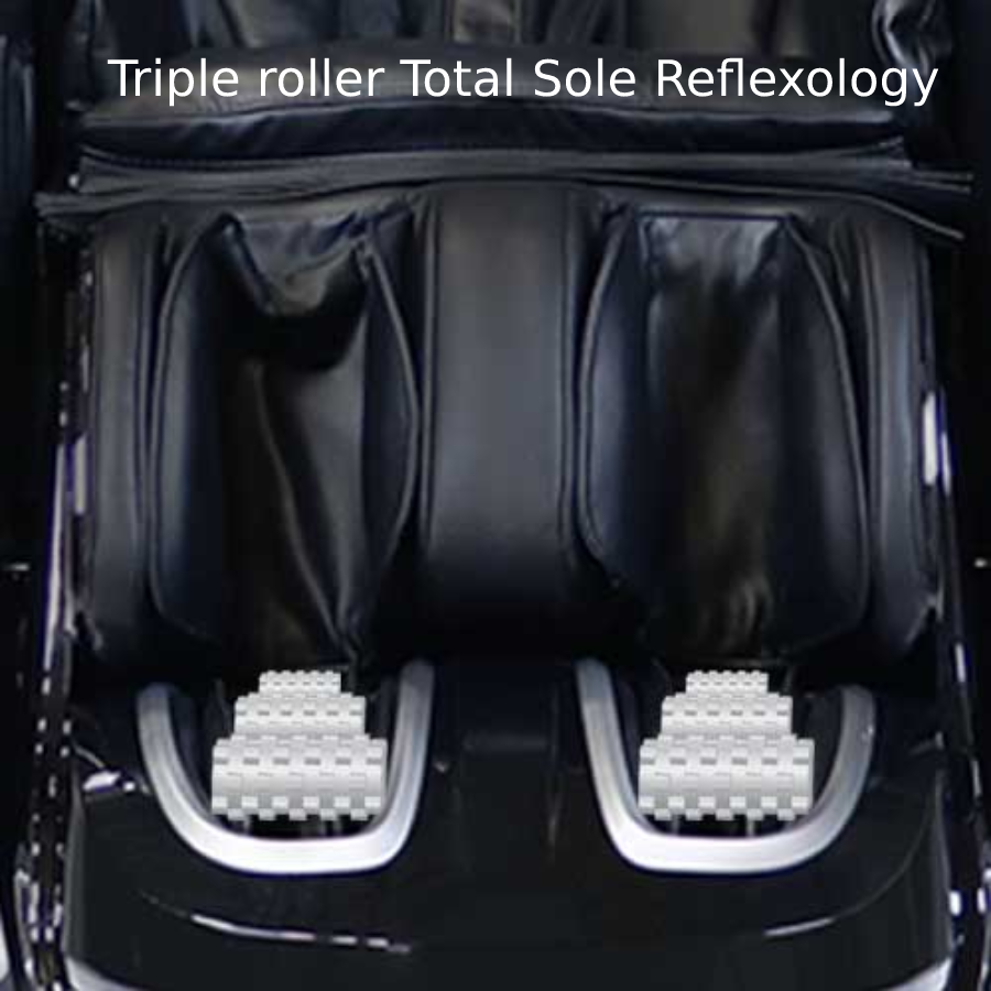 Kyota Yosei 4D Massage Chair M868 Triple roller Total Sole Reflexology - Home Bars USA