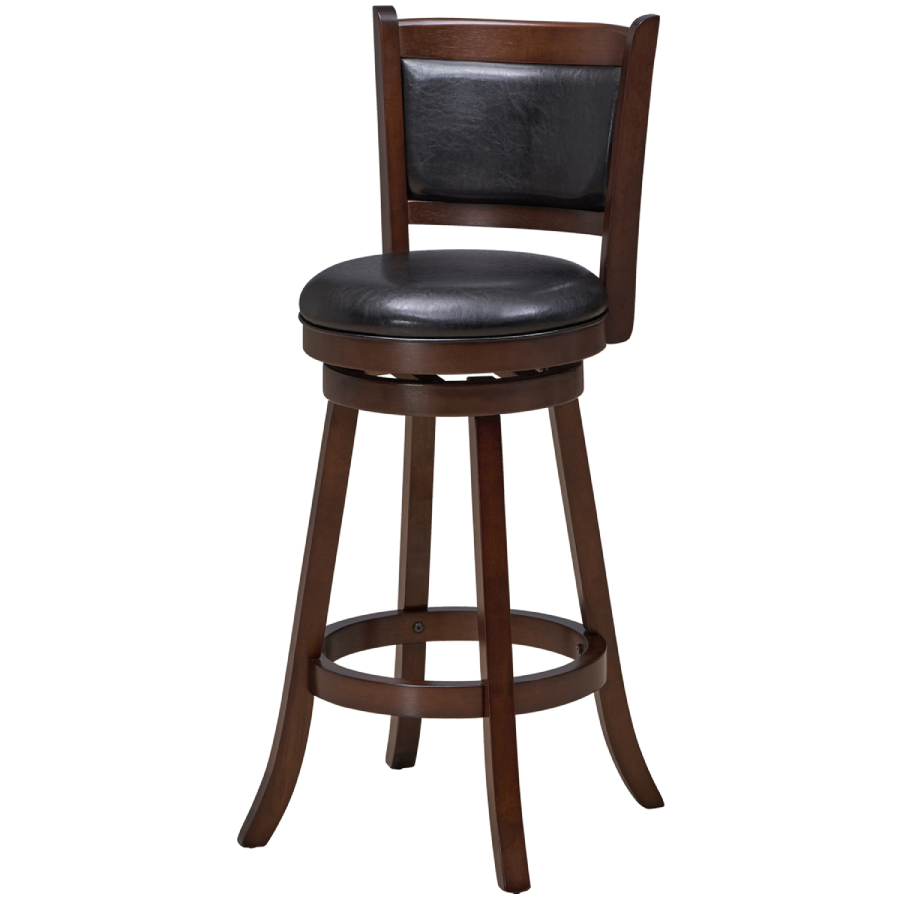 RAM Game Room Bar Stool with Back in Cappuccino - Home Bars USA