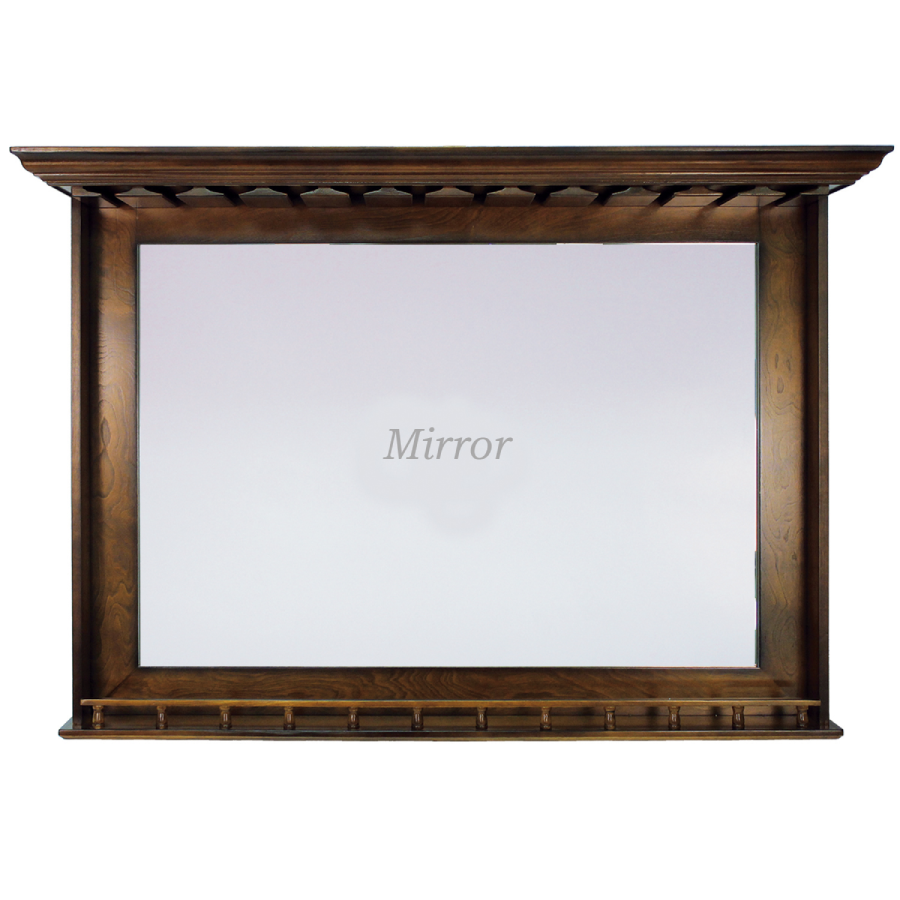 RAM Game Room Bar Mirror in Chestnut - Home Bars USA