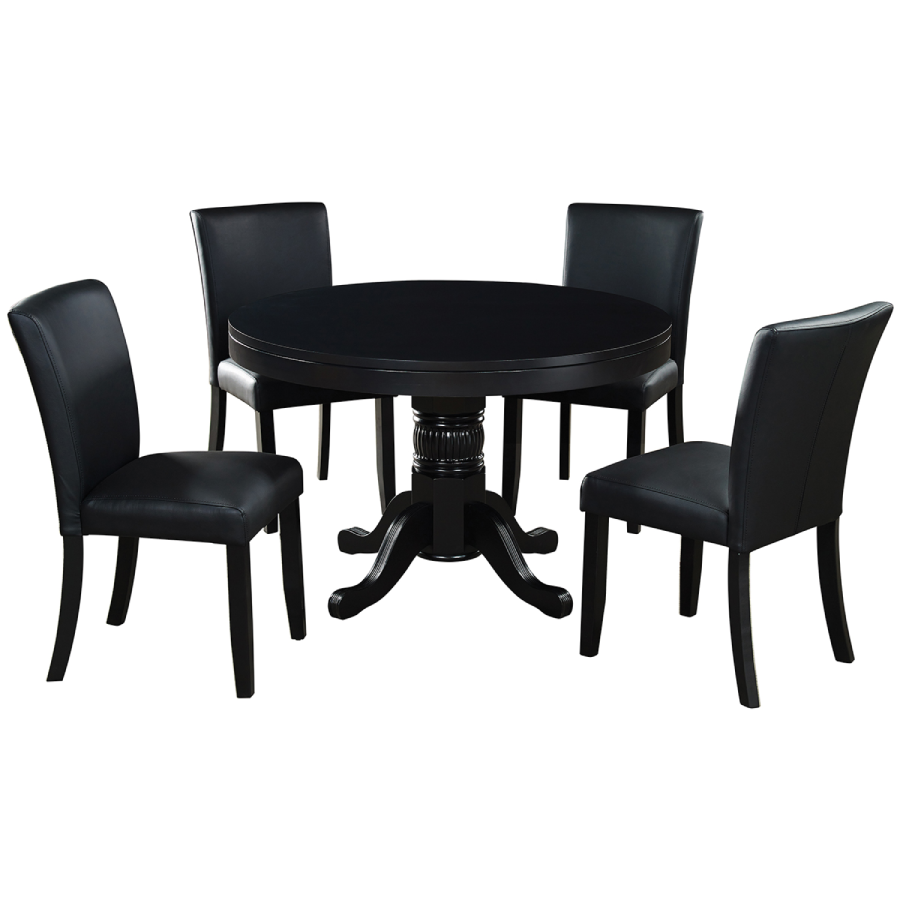 RAM Game Room Dining Game Chair in Black - poker chair - Home Bars USA