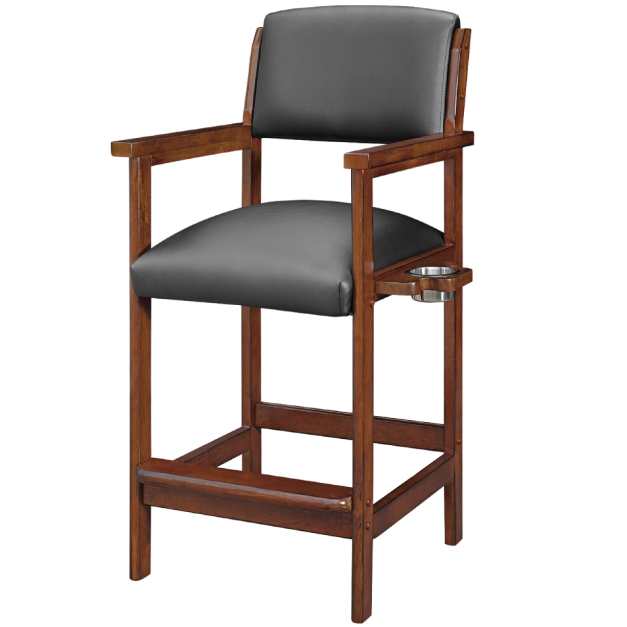 RAM Game Room Spectator Chair in Chestnut - Game Poker Chair - Home Bars USA