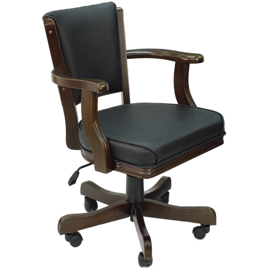 RAM Game Room Swivel Game Chair in Cappuccino - poker chair - Home Bars USA