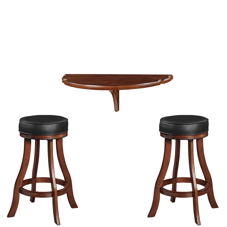 RAM Game Room Wall Mounted Bar Table in Chestnut Home Bars USA