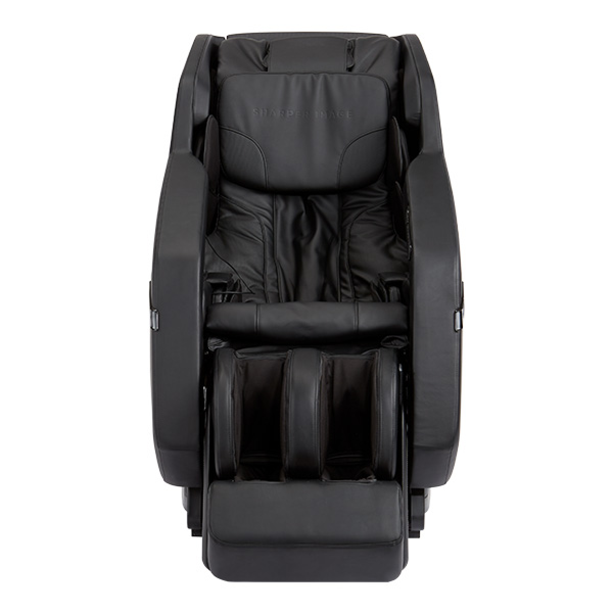 Sharper Image Relieve 3D Zero Gravity Massage Chair in Black front view - Home Bars USA