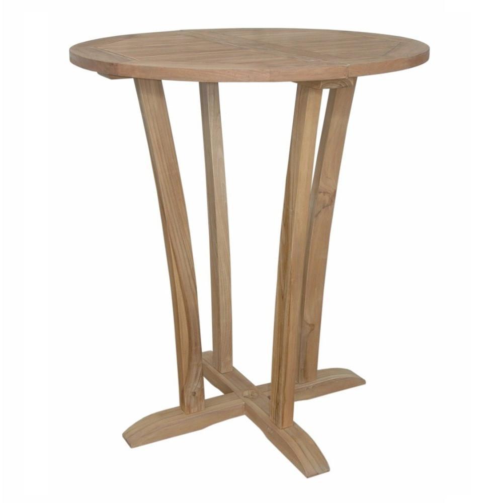 Anderson Teak Descanso 35&quot; Round Outdoor Bar Table - Home Bars USA