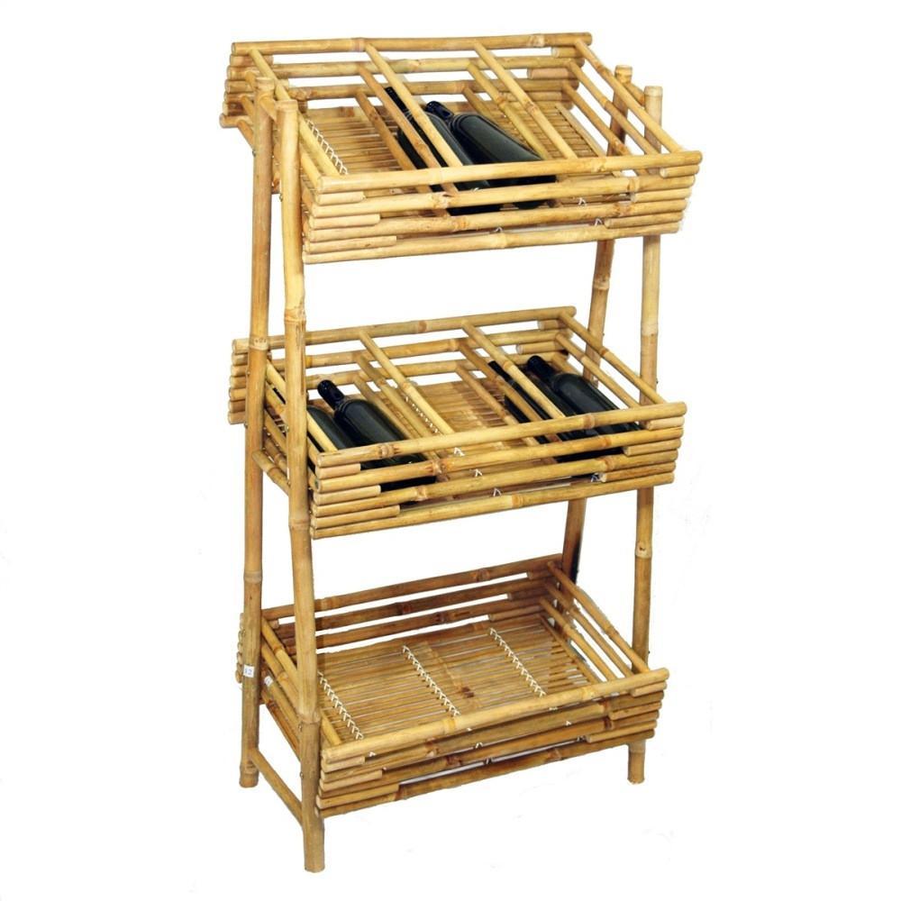 Bamboo54 Bamboo Wine Tray Rack