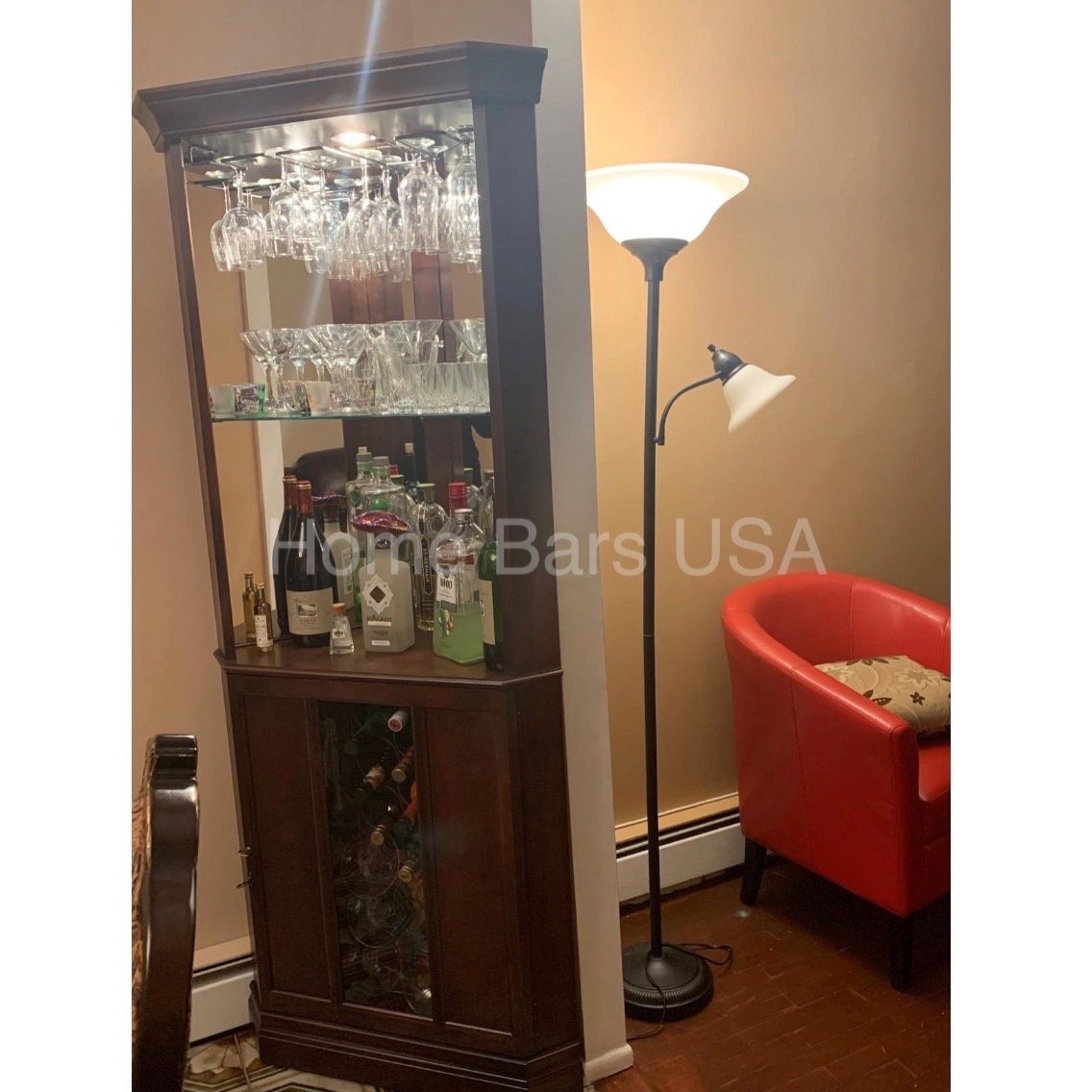 Howard Miller Piedmont Corner Wine &amp; Bar Cabinet 690000