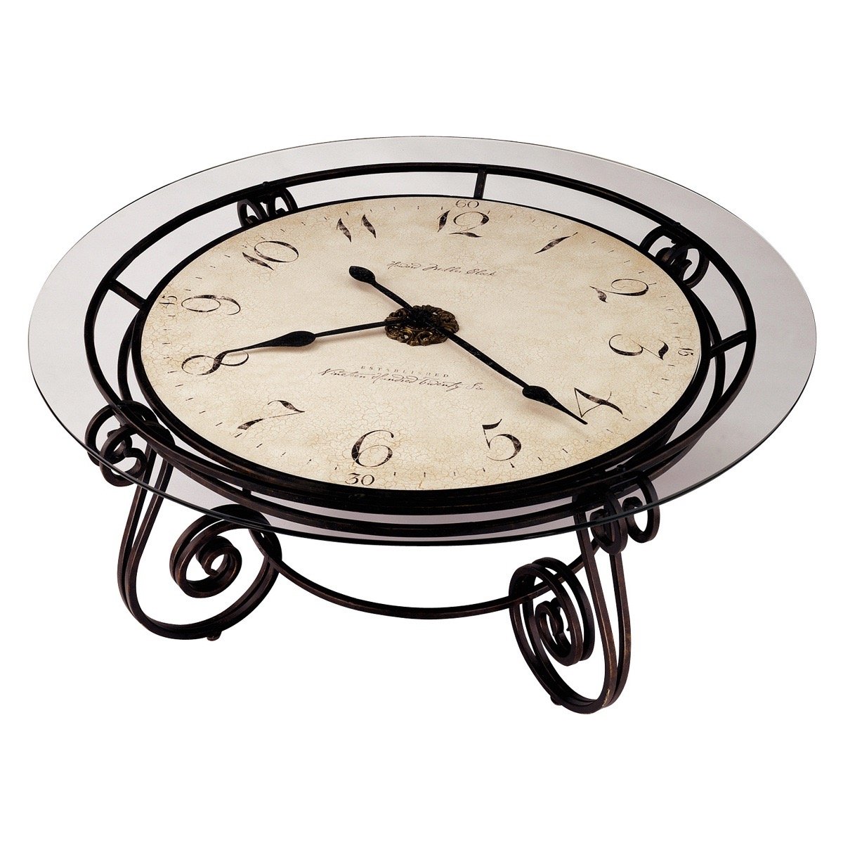 Howard Miller Ravenna Floor Clock Cocktail Table 615010 - Home Bars USA