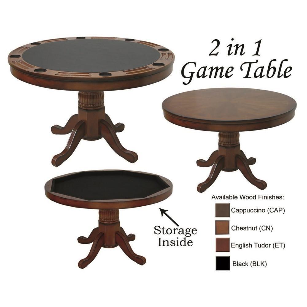 RAM Gameroom 48&quot; Game Table in Chestnut details - Home Bars USA